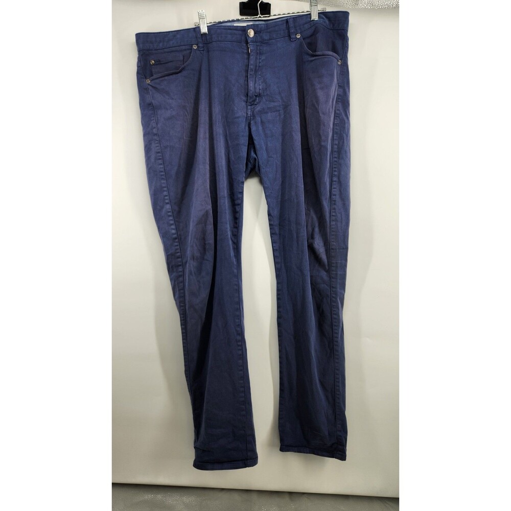 Peter Millar Mens Size 40 Navy Blue Chino 5 Pocket Pants